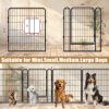 6 Panels Heavy Duty Metal Playpen with door,31.7"H Dog Fence Pet Exercise Pen for Outdoor, Indoor