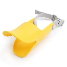 Silicone Duck Muzzle Mask for Dogs (Small dogs) (Size-Color: Small-Yellow)