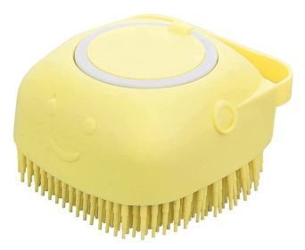 Dog Bath Brushes , Dog Bath Supplies, Dog Shampoo Brush, Dog Scrubber for Bath, Dog Grooming Supplies, Dog Bathing Brush, Puppy Essentials (Color: yellow)