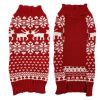 Dog Reindeer Holiday Pet Clothes Sweater for Dogs Puppy Kitten Cats