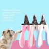 2Pcs/set Pet Grooming Tools Stainless Steel Nail Clippers Dogs Cats Nail Scissor Nail Cutter Puppy Kitten Grooming Nail Grinder